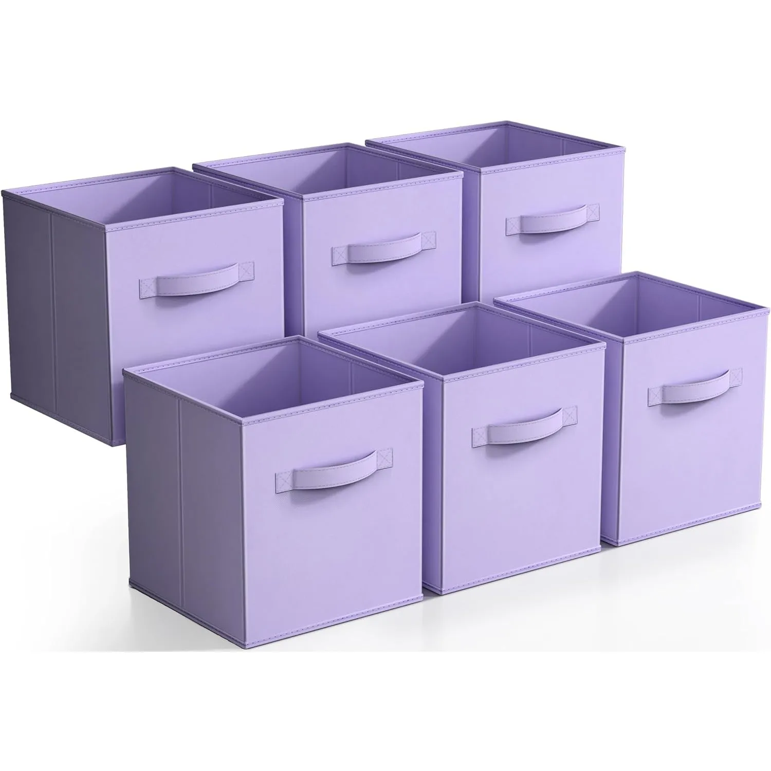 11" Cube Storage Bins (6 Pack Pastels)