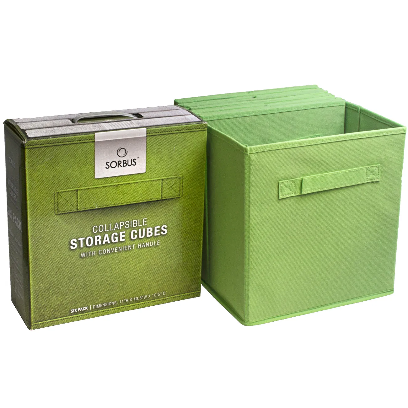 11" Cube Storage Bins (6 Pack)