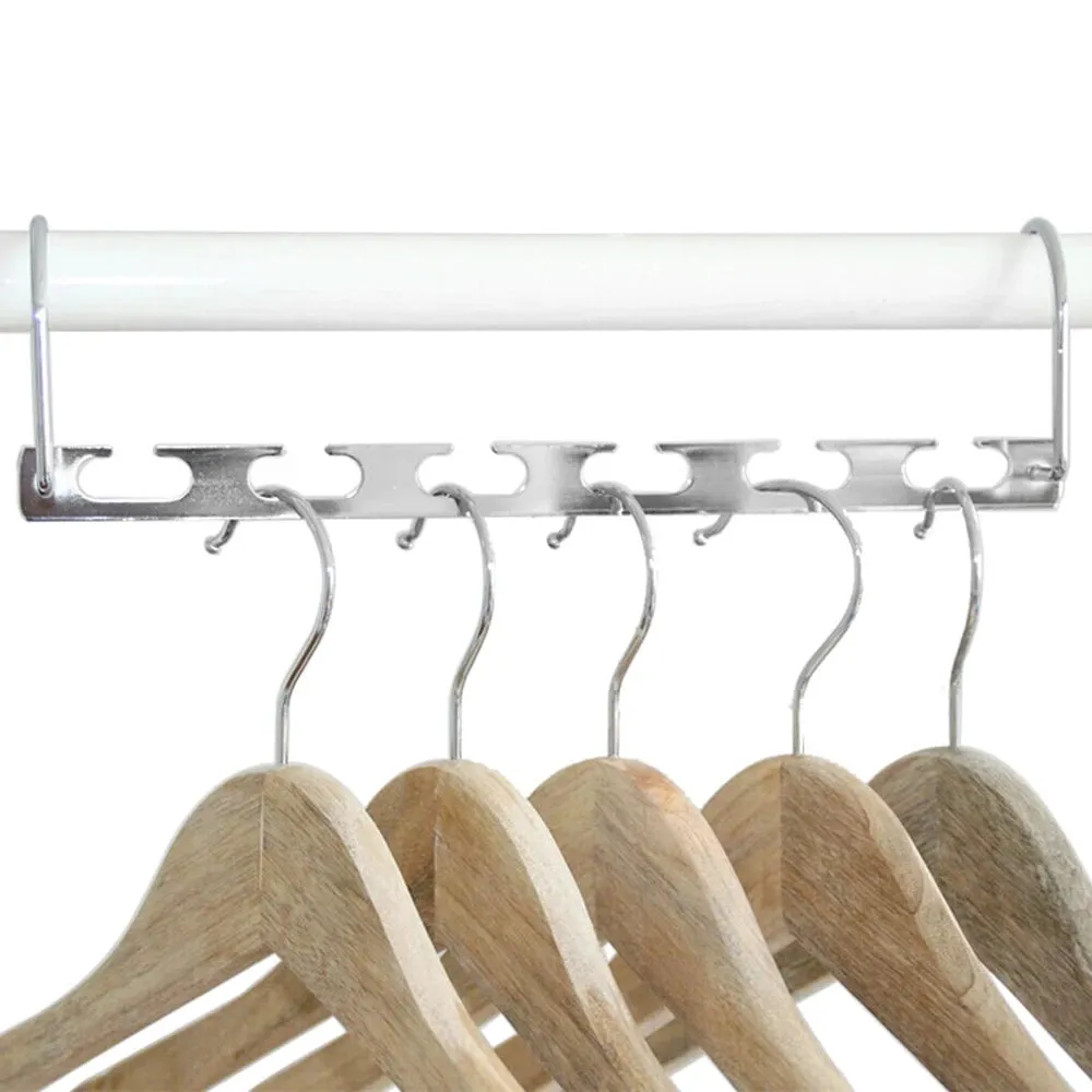 1pc Magic Hangers For Clothes Hanging Necklace Metal Cloth Clothes Hangers Organizer Hangers Clothes Rack Closet Storage Hanger S4382689