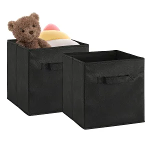 2-Piece Set: Storage Bin Non-Woven Fabric Cube Organizer