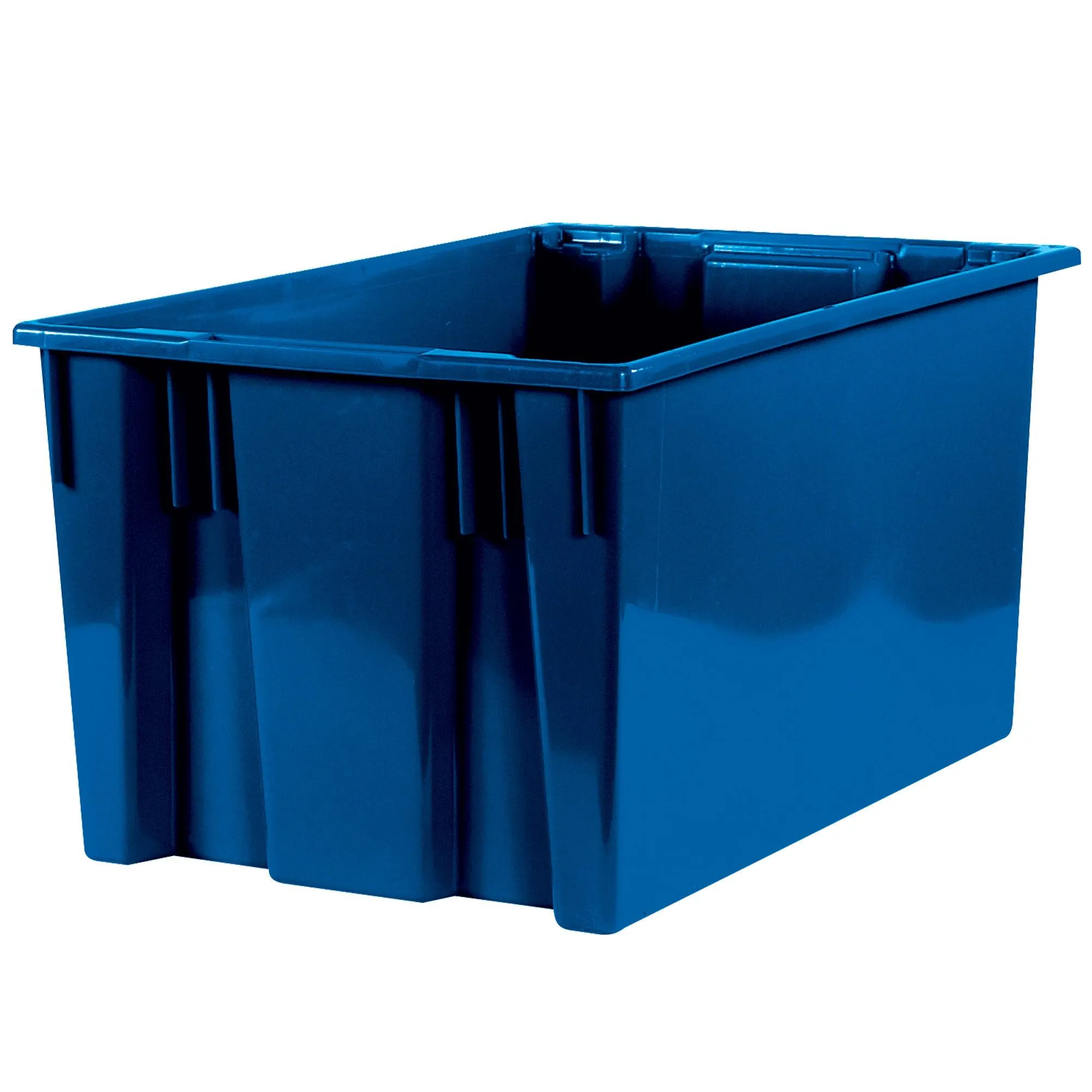 26 5/8 x 18 1/4 x 14 7/8" Blue Stack & Nest Containers