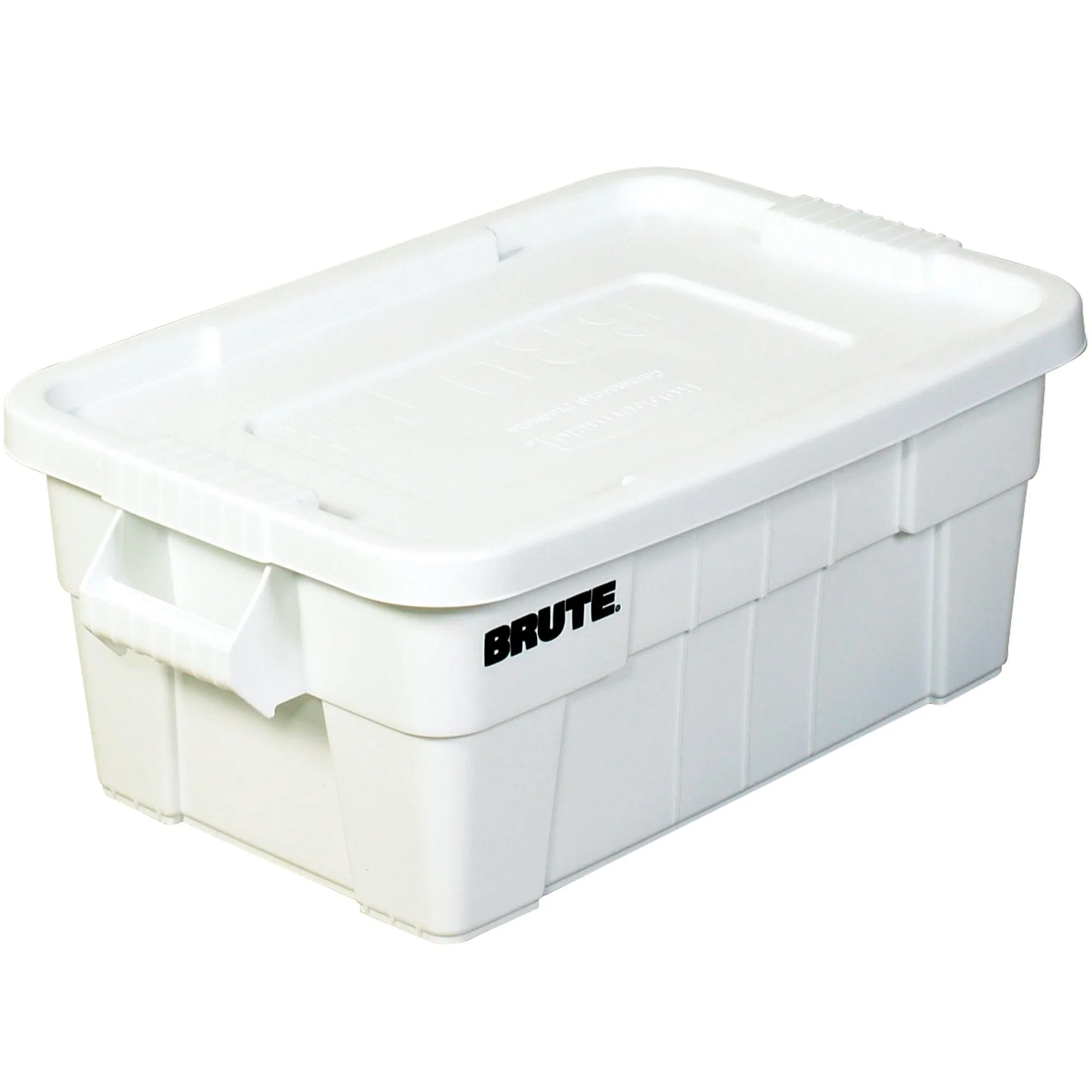 28 x 18 x 11" White Brute® Totes with Lid