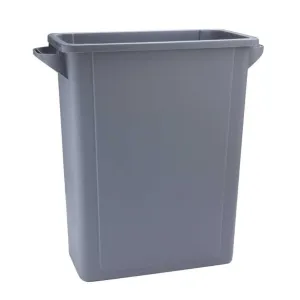 65 Litre Grey Slim Recycling Bin