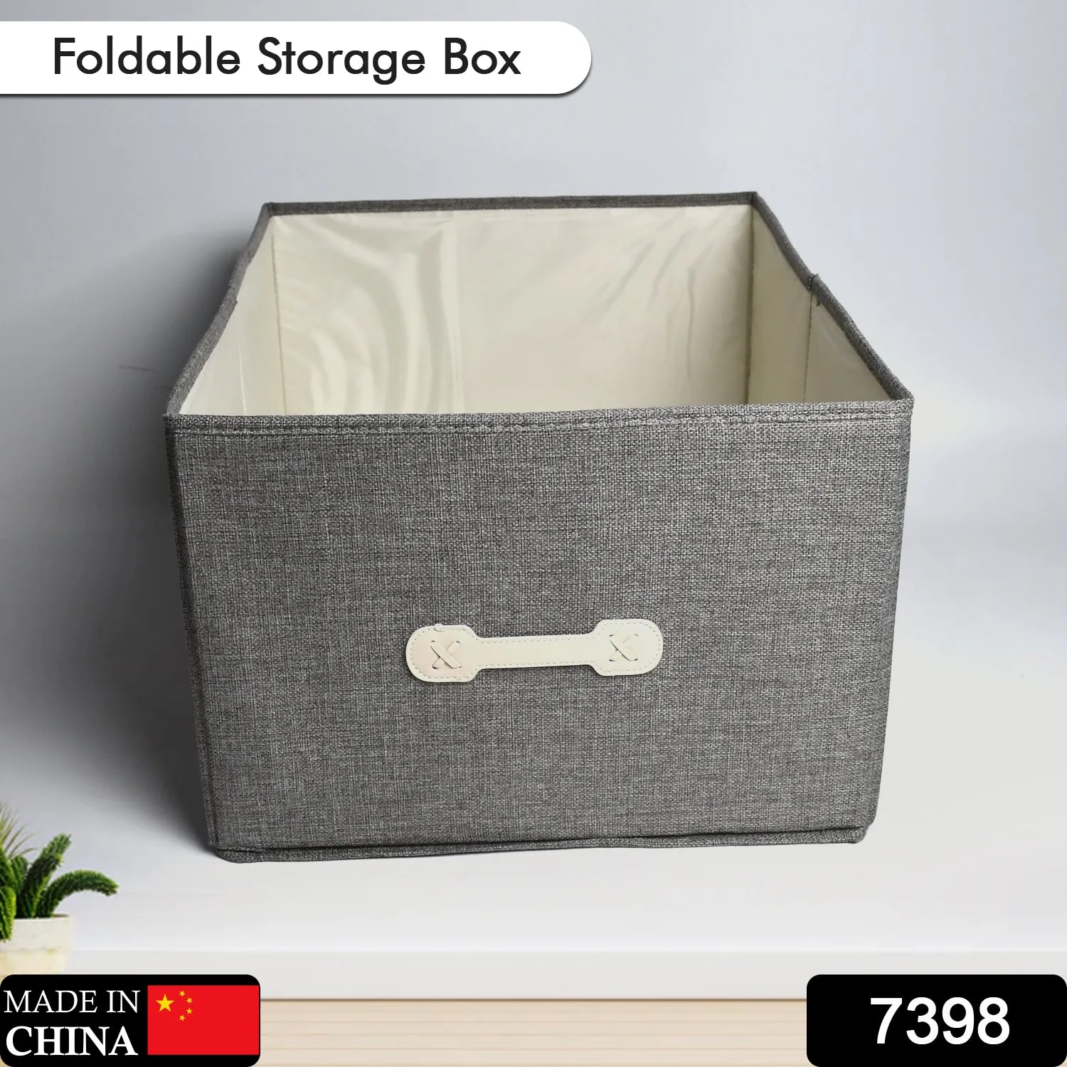 7398 Foldable Storage Bins Boxes Cubes Container Organizer Baskets Fabric Drawers Bedroom, Closet, Toys, Thick Cloth Shimmer