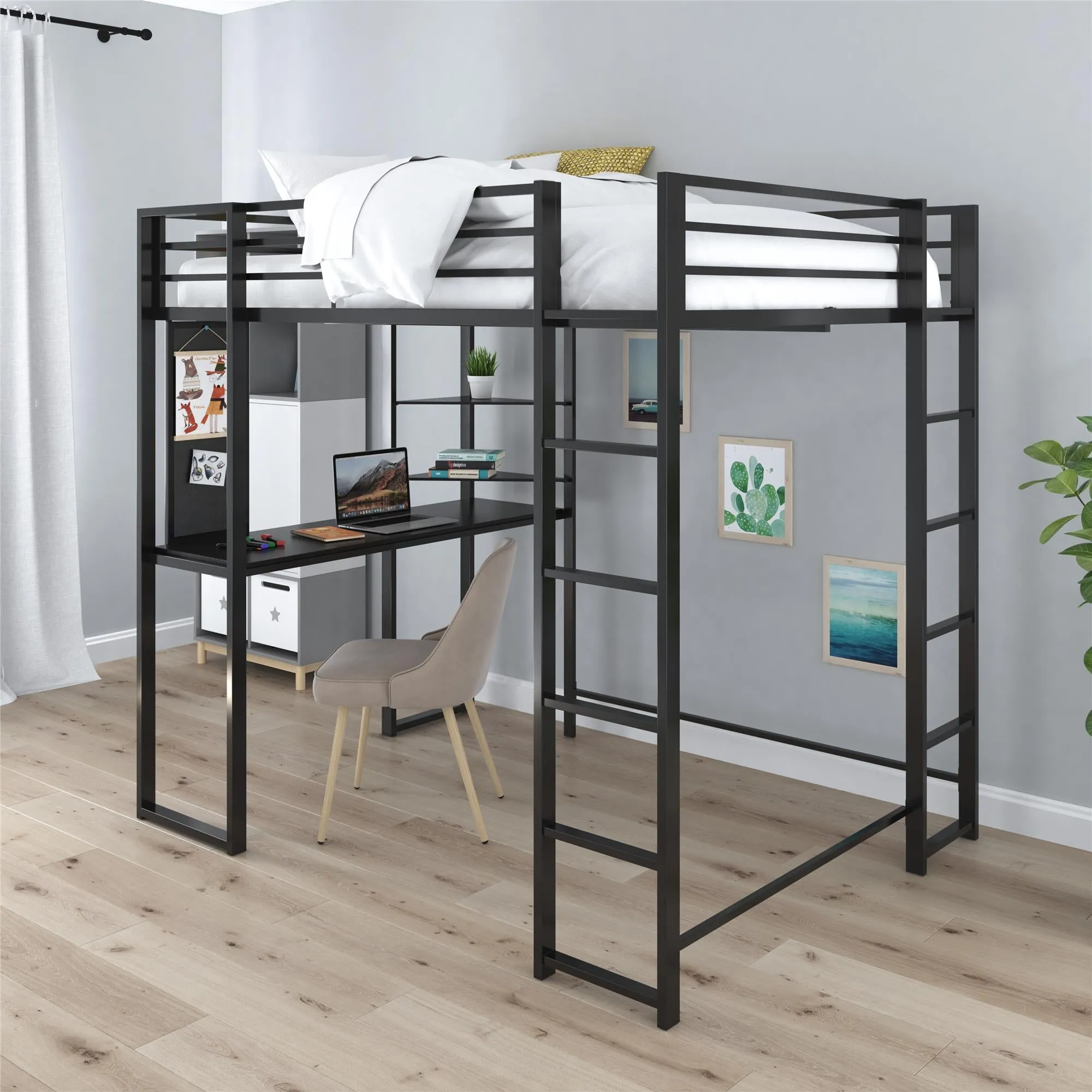 Abode Loft Bed with Desk