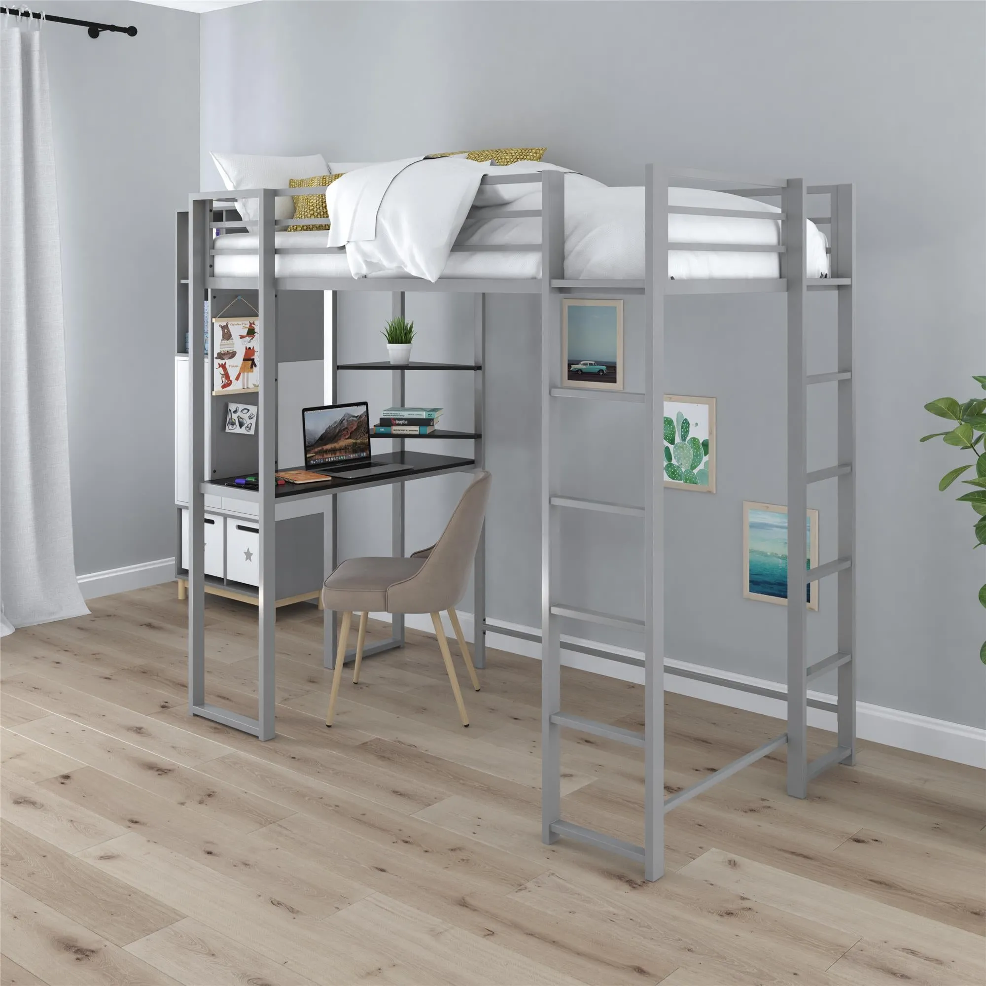 Abode Loft Bed with Desk