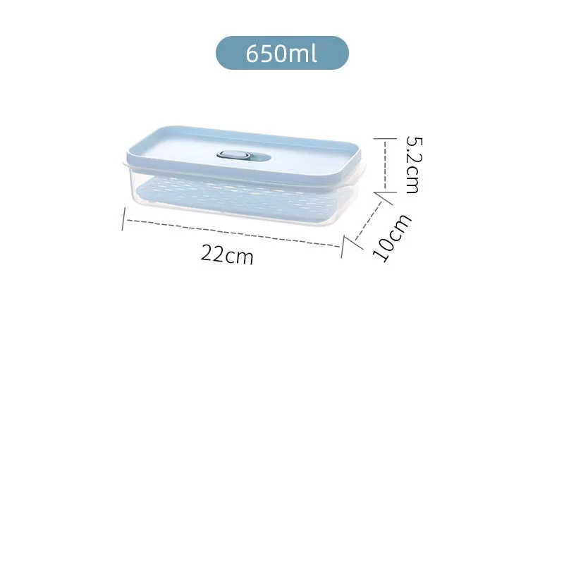 Antibacterial Refrigerator Storage Box, Food, Fruit And Food Storage Drain Basket