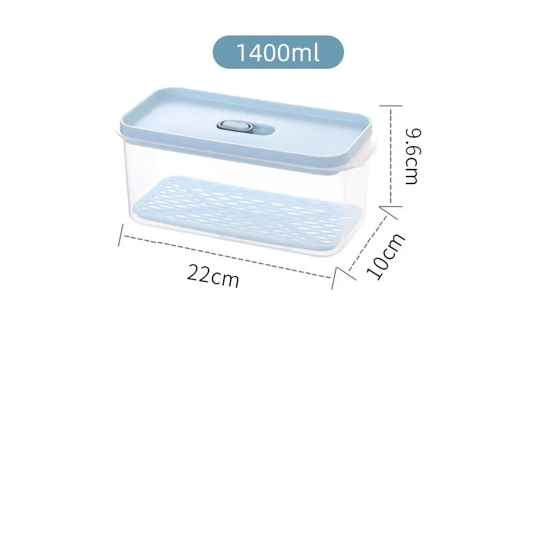 Antibacterial Refrigerator Storage Box, Food, Fruit And Food Storage Drain Basket