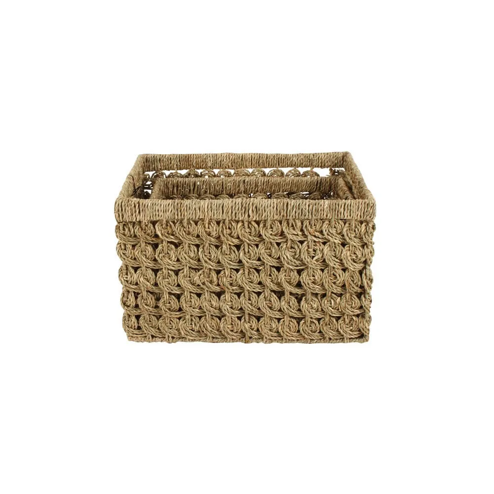 Billi Medium Rectangular Seagrass Storage Basket