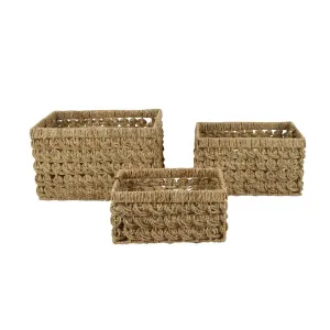 Billi Medium Rectangular Seagrass Storage Basket