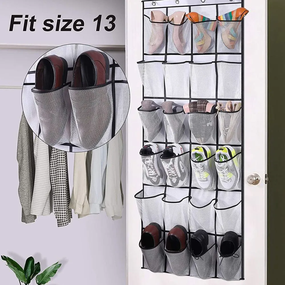 Breathable Mesh Hanging Divider Storage Bag (24 Pockets, 56.5'' x 22.3'')