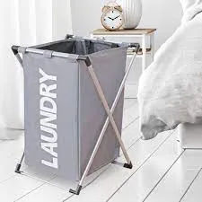 Collapsible Laundry Basket With Stand