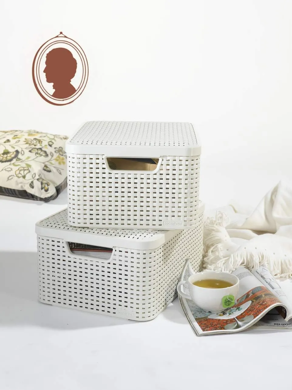 Curver Style Storage Box Set (S M L)