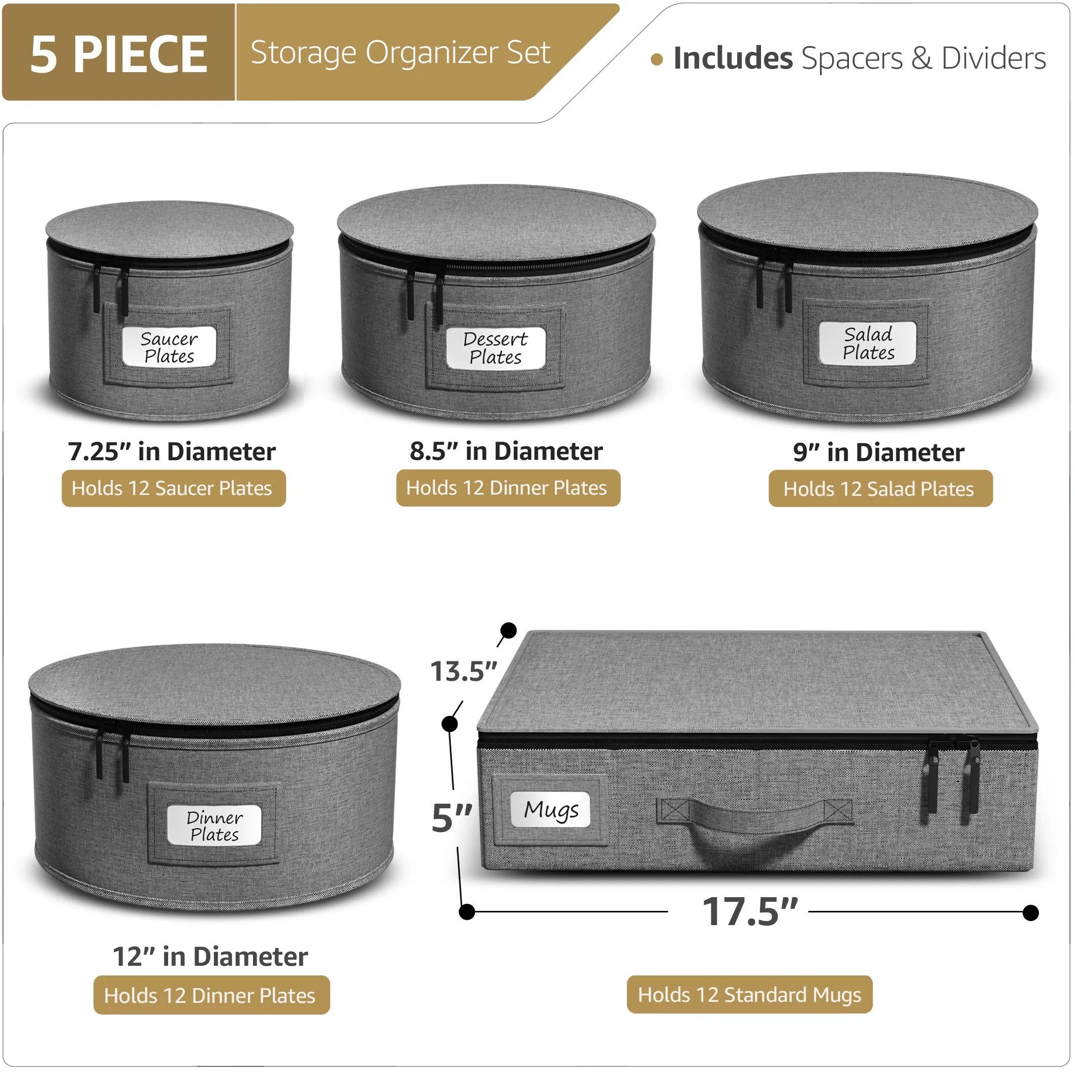 Dinnerware Storage Set