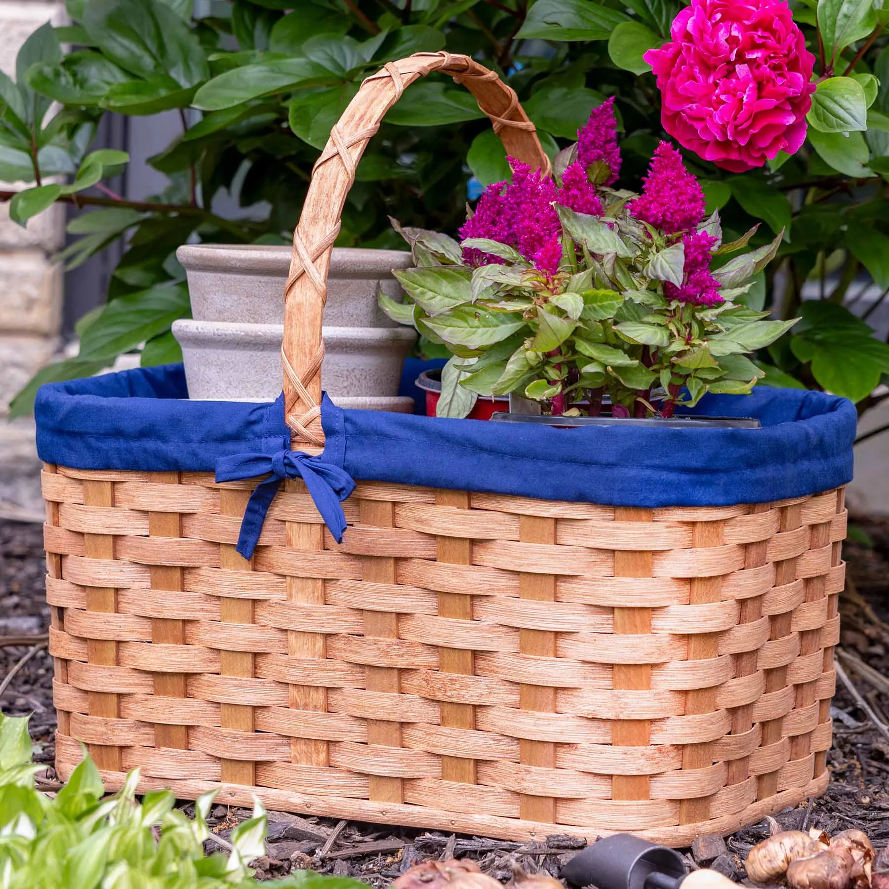 Extra Large Gathering Basket | Amish Woven Wicker Garden Basket