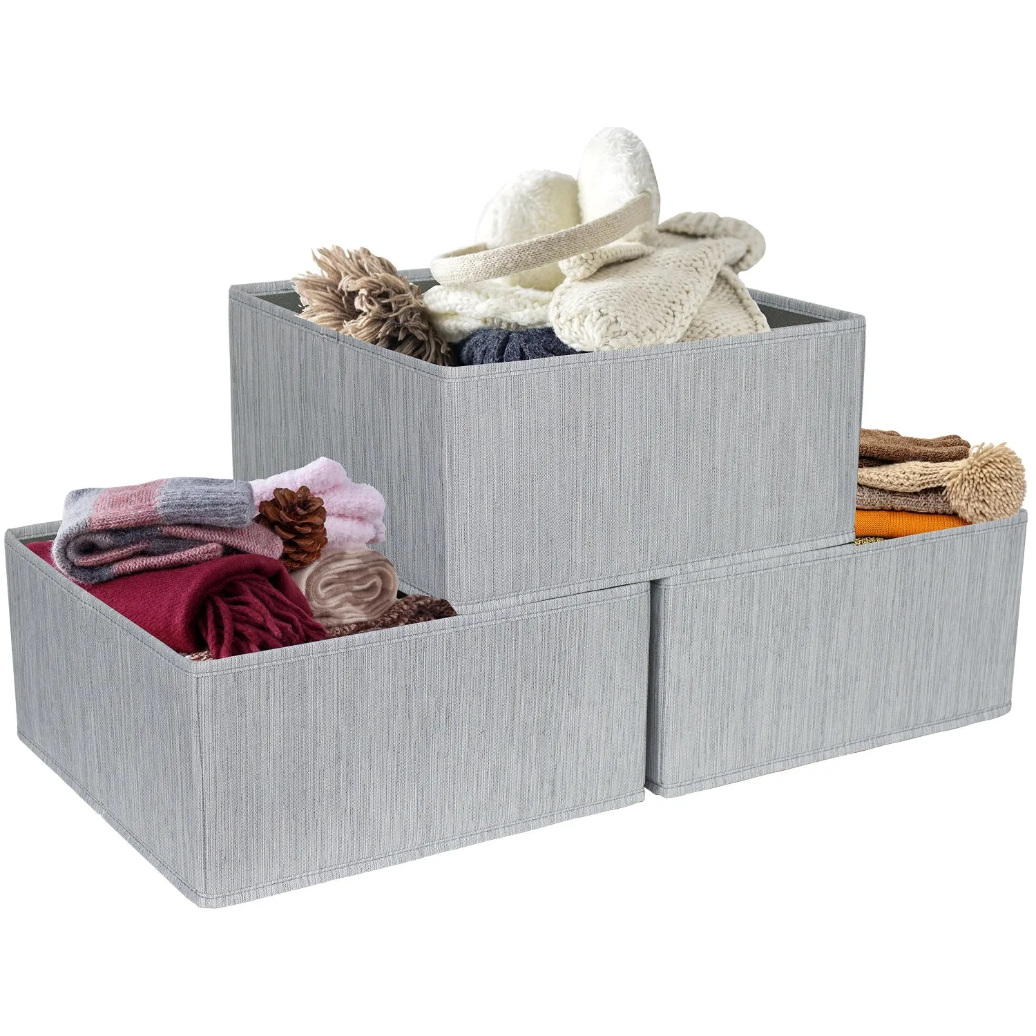 Fabric Basket Bins (3 Pack)