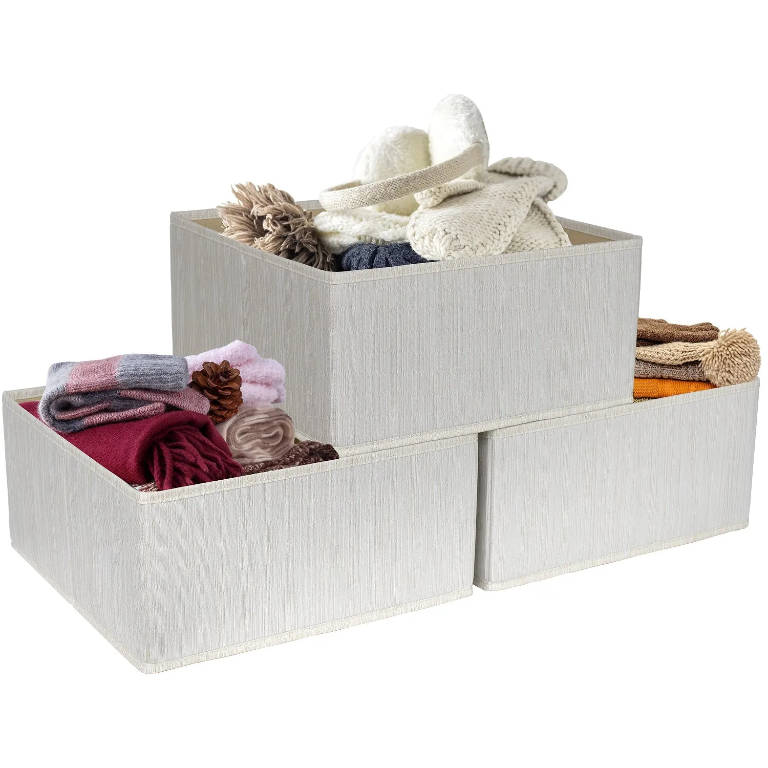 Fabric Basket Bins (3 Pack)