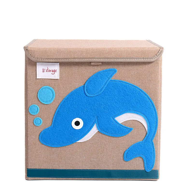 Fabric Children's Folding Toy Storage Box