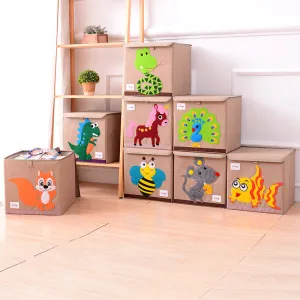 Fabric Children's Folding Toy Storage Box