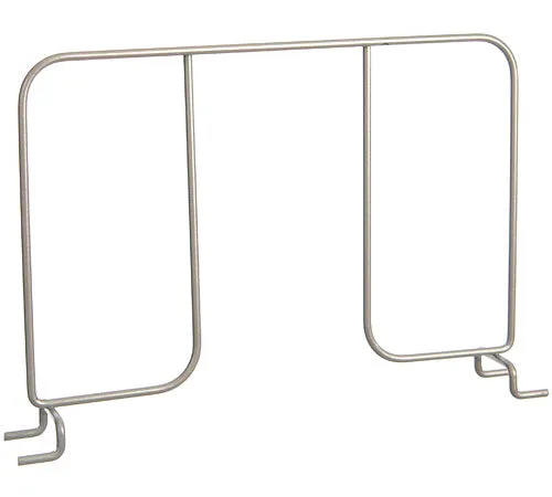 freedomRail 12 Inch Wire Shelf Divider - Nickel