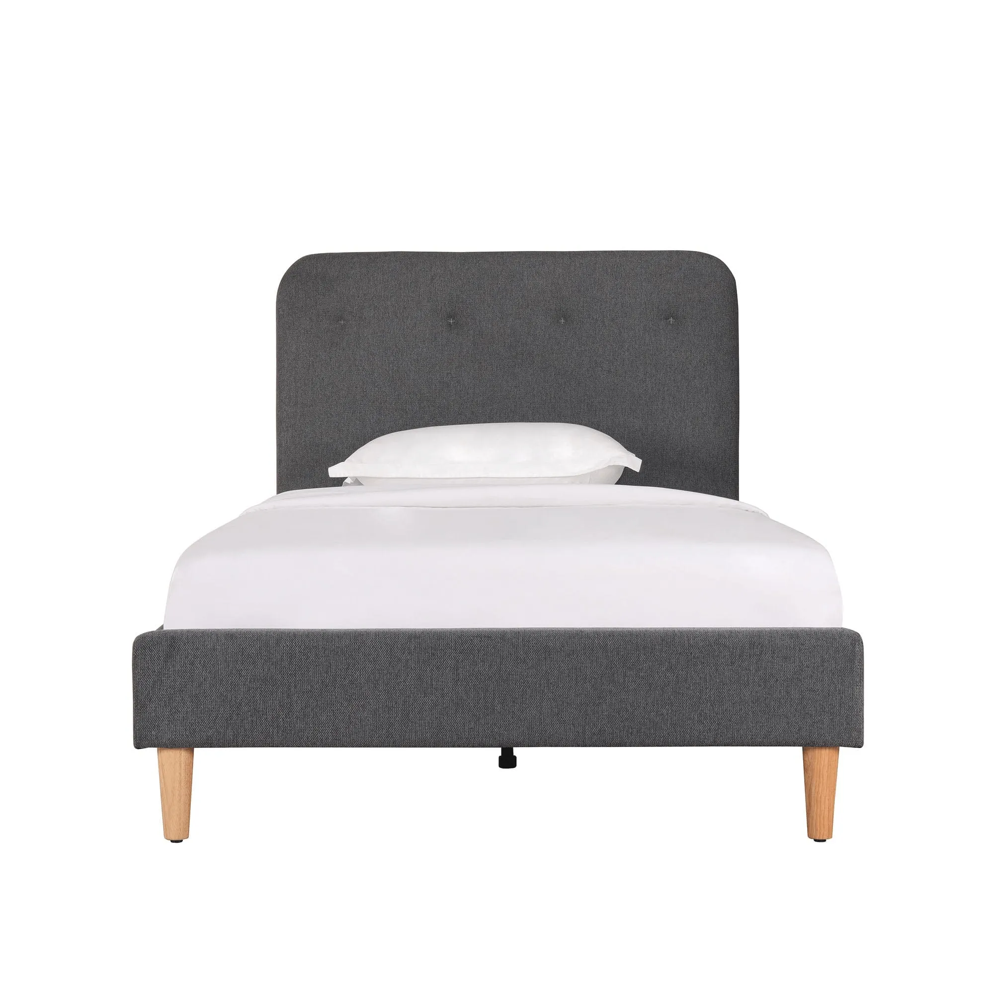 HARLOW Upholstered Bed - Ash Grey