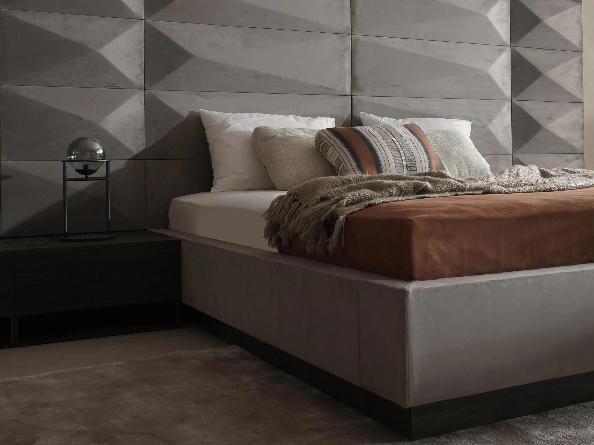 Hexa Storage Bed with Asymmetric Extensions