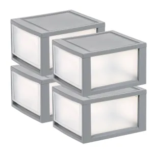 IRIS 14.5qt 4pk Mini Stacking Drawer