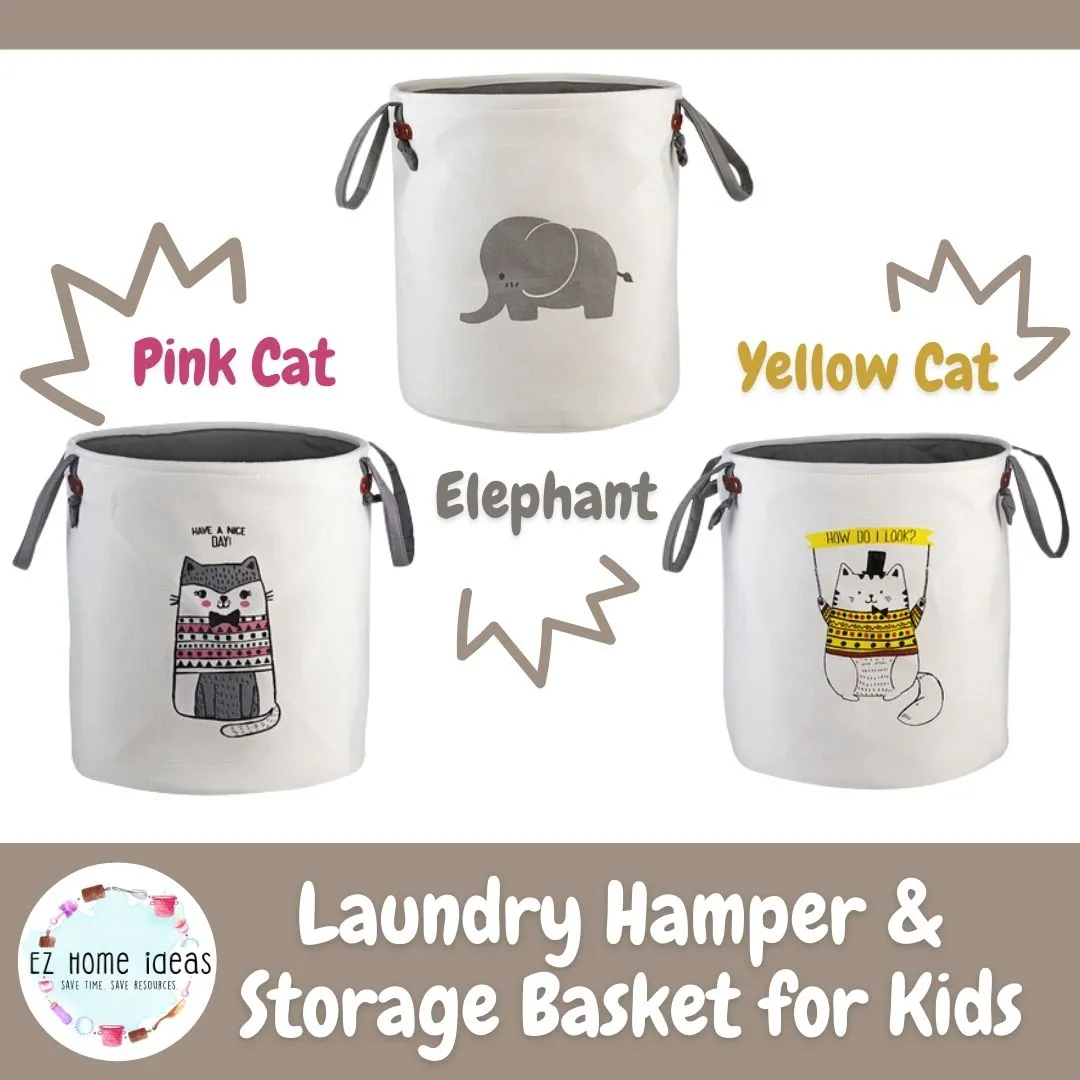 Laundry Hamper & Storage Basket for Kids