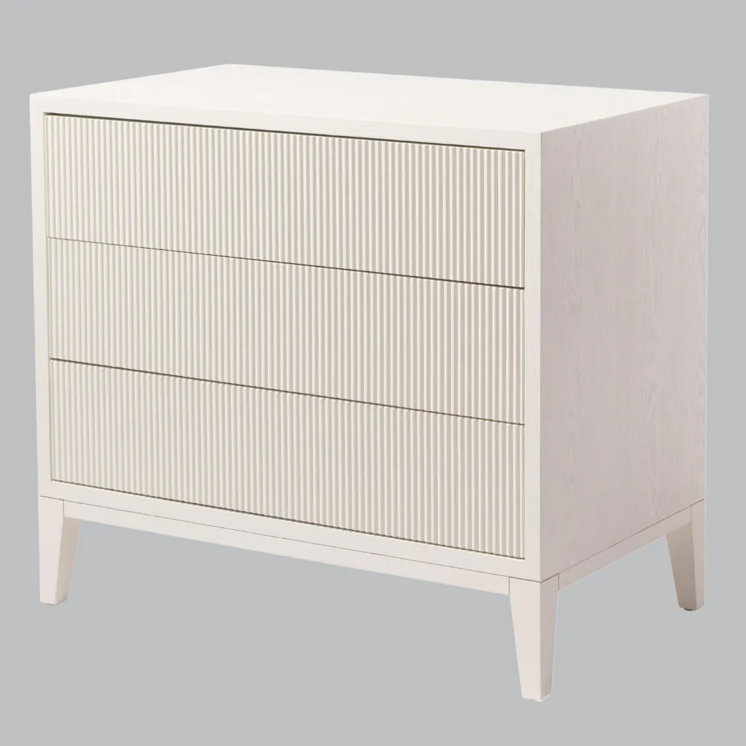 Livingsley Aster 3 Drawer Chest – White