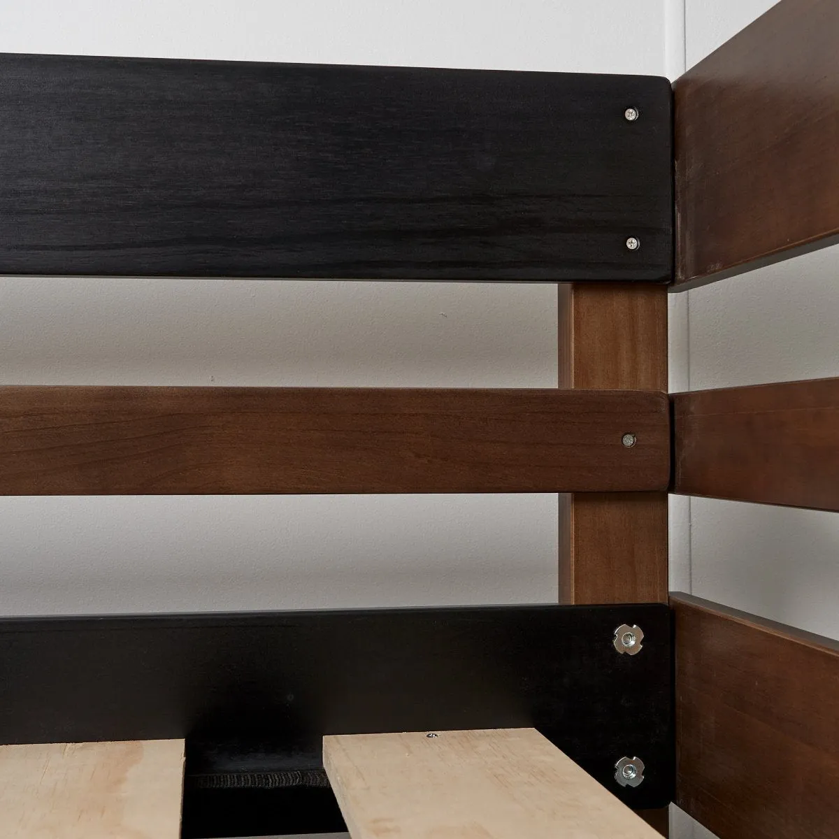 Lo-Line Long-Wall Bunk Bed with Under Bed Drawers & Lo-Line Chest