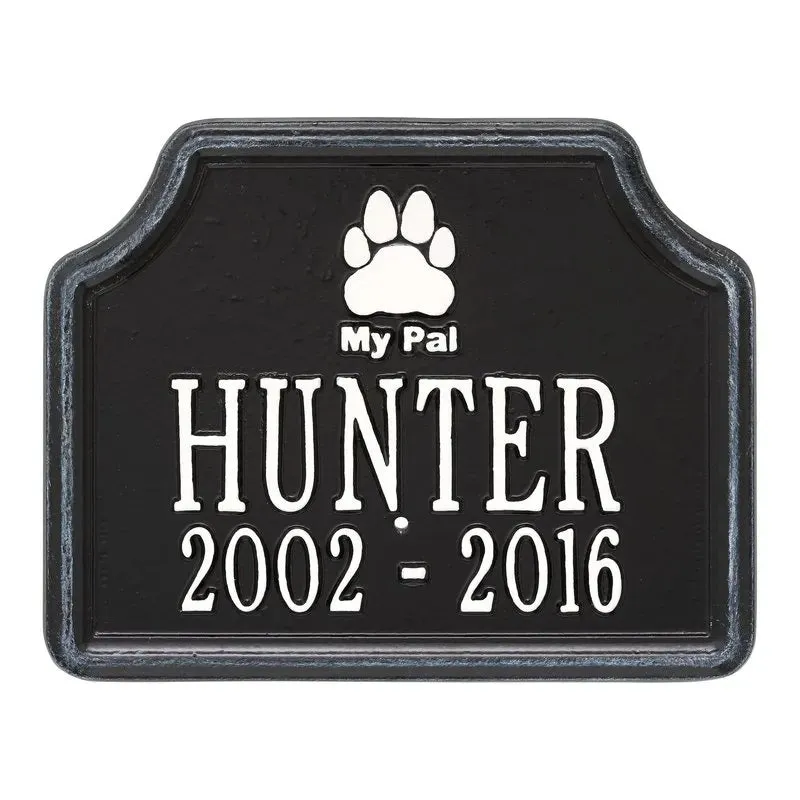 My Pal Memorial Dog Plaque