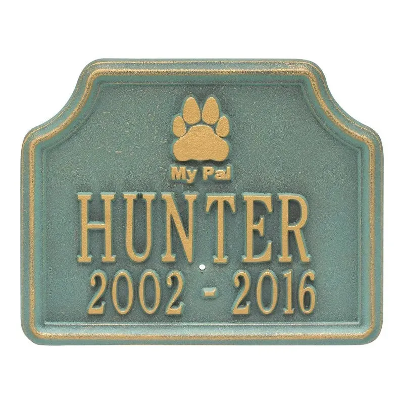 My Pal Memorial Dog Plaque