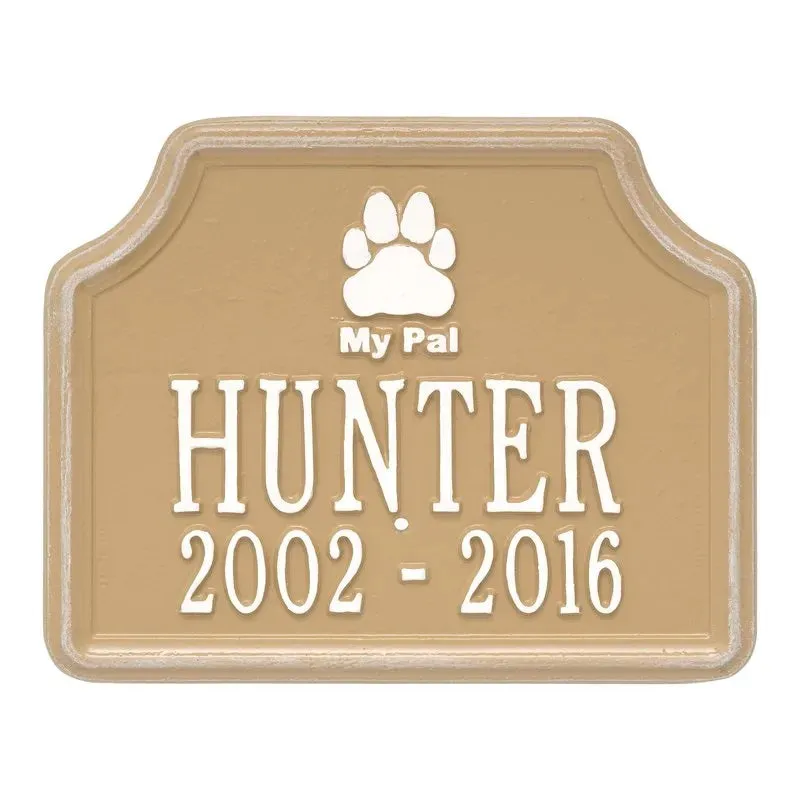 My Pal Memorial Dog Plaque