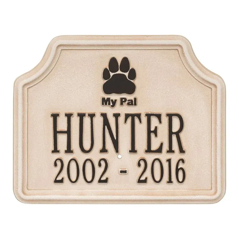 My Pal Memorial Dog Plaque