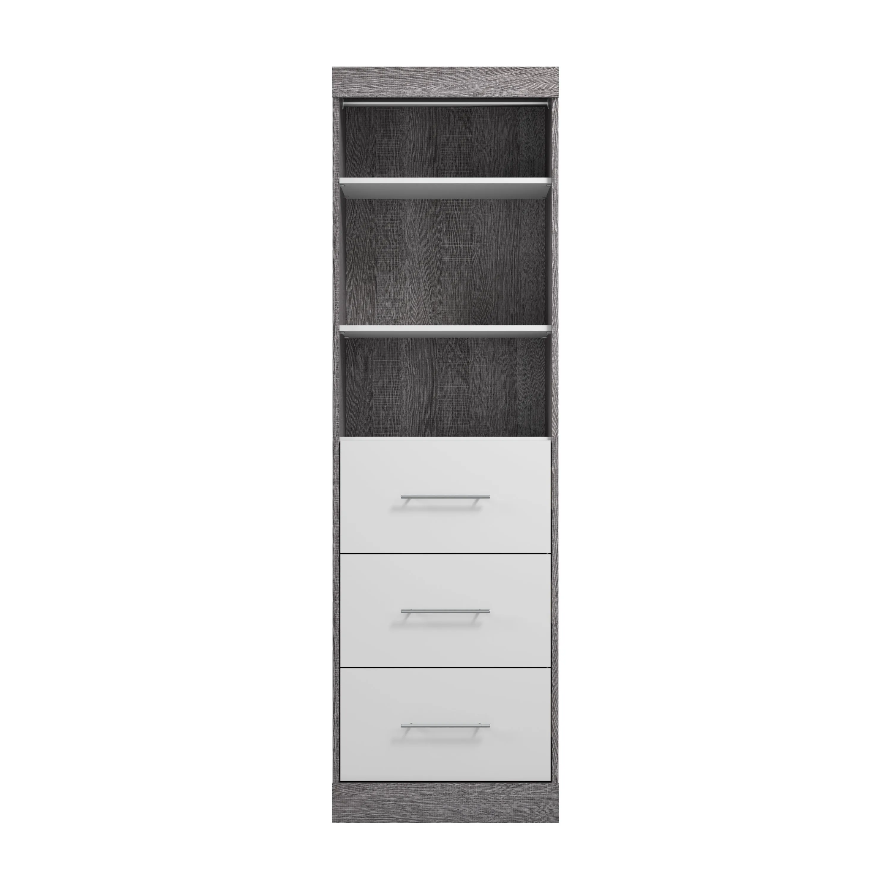 Nebula 25W Closet Organizer with Drawers - Available in 3 Colours