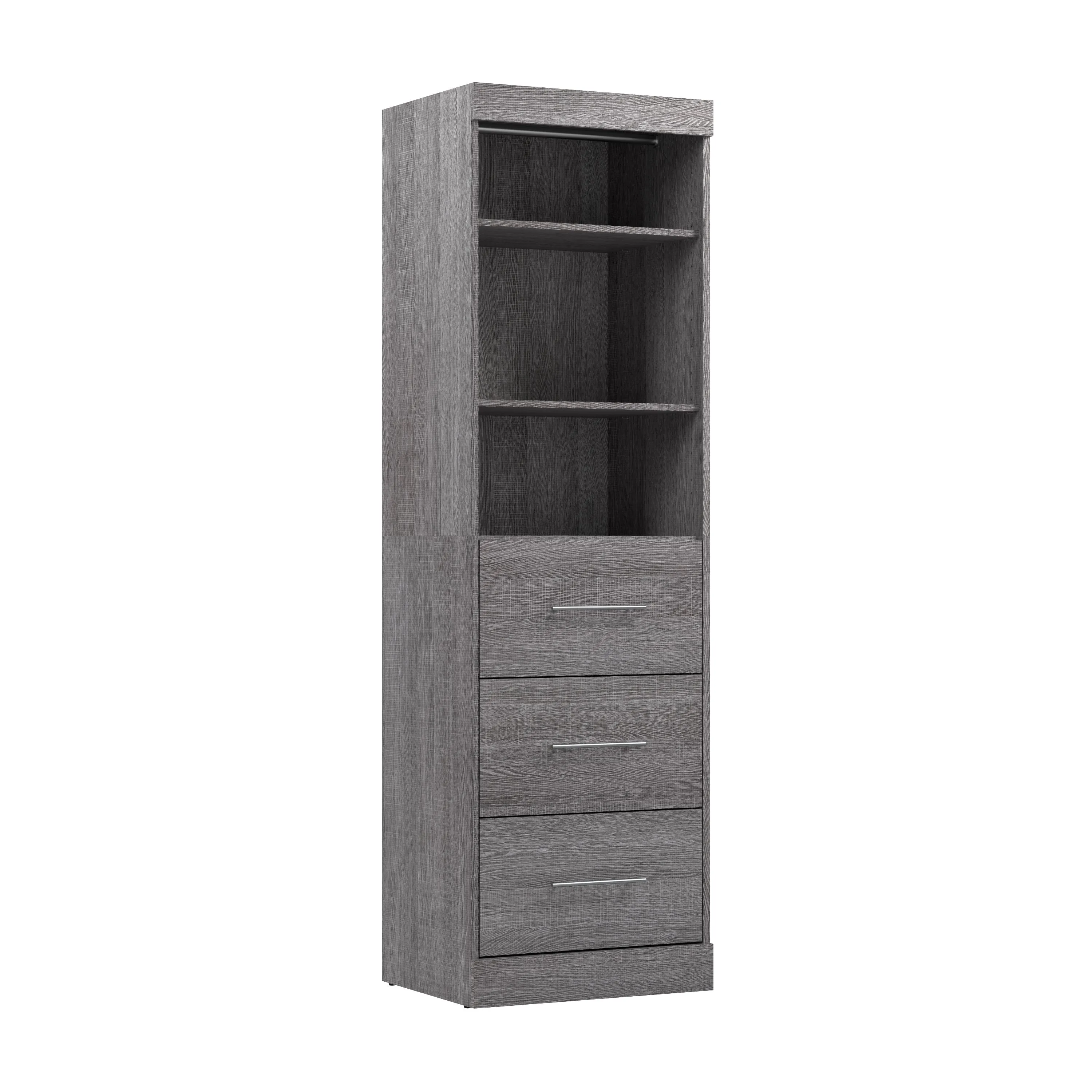 Nebula 25W Closet Organizer with Drawers - Available in 3 Colours