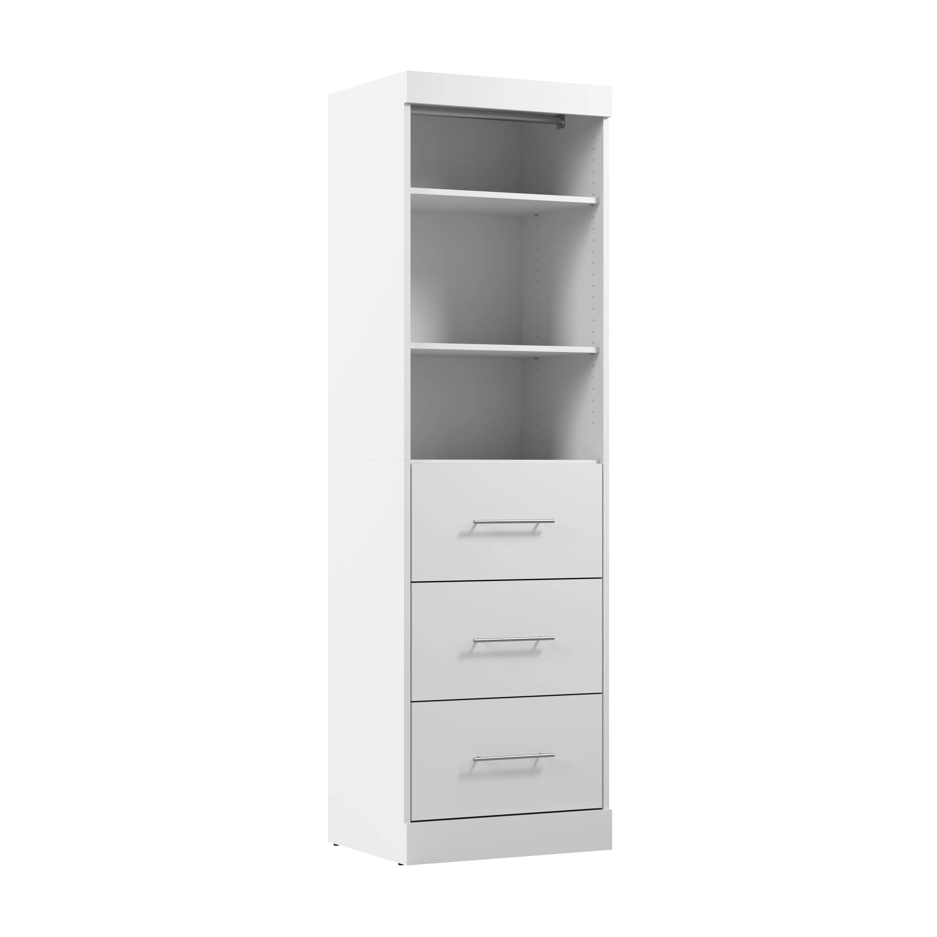 Nebula 25W Closet Organizer with Drawers - Available in 3 Colours