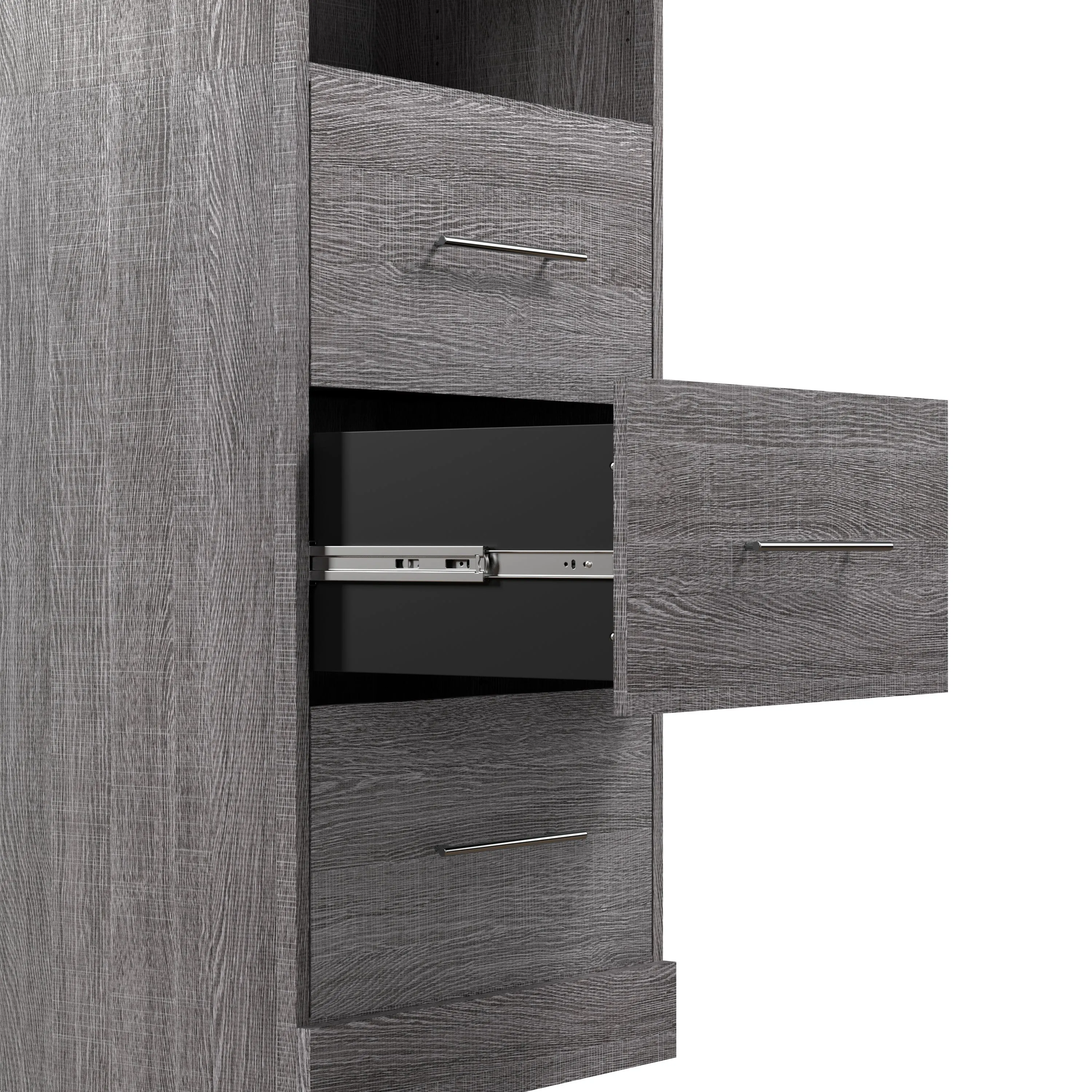 Nebula 25W Closet Organizer with Drawers - Available in 3 Colours