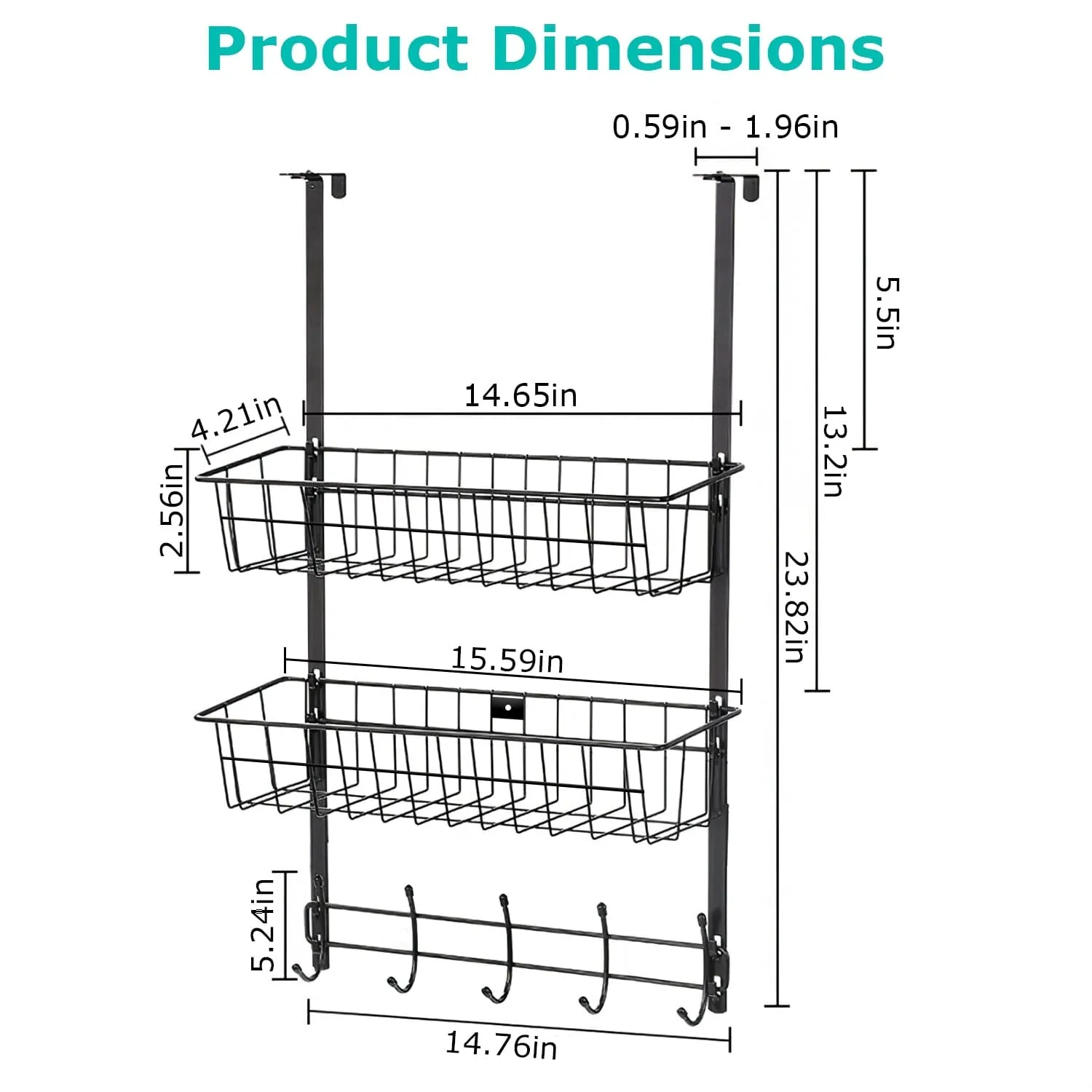 Over The Door Hooks Organizer