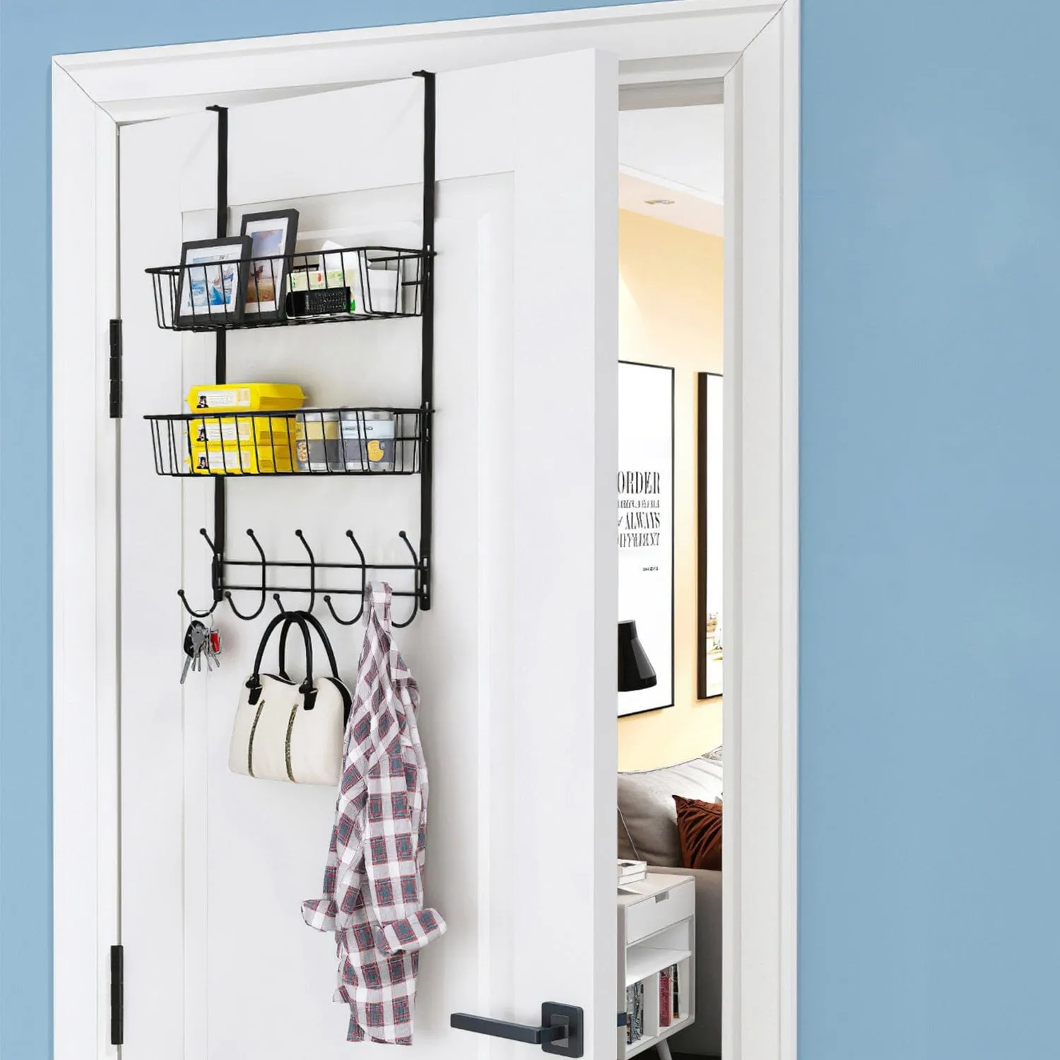 Over The Door Hooks Organizer