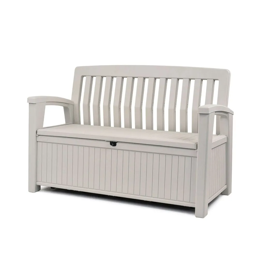 Patio Outdoor Storage Bench White