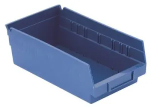 Plastic Bin Boxes 6 In. X 12 In.' Blue