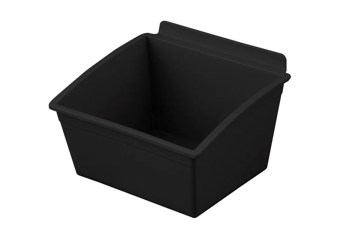 Plastic Slatwall Storage Bins, Popbox "Standard" 4.87x5.62x3.37