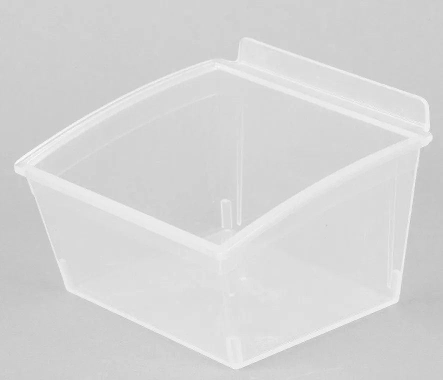 Plastic Slatwall Storage Bins, Popbox "Standard" 4.87x5.62x3.37