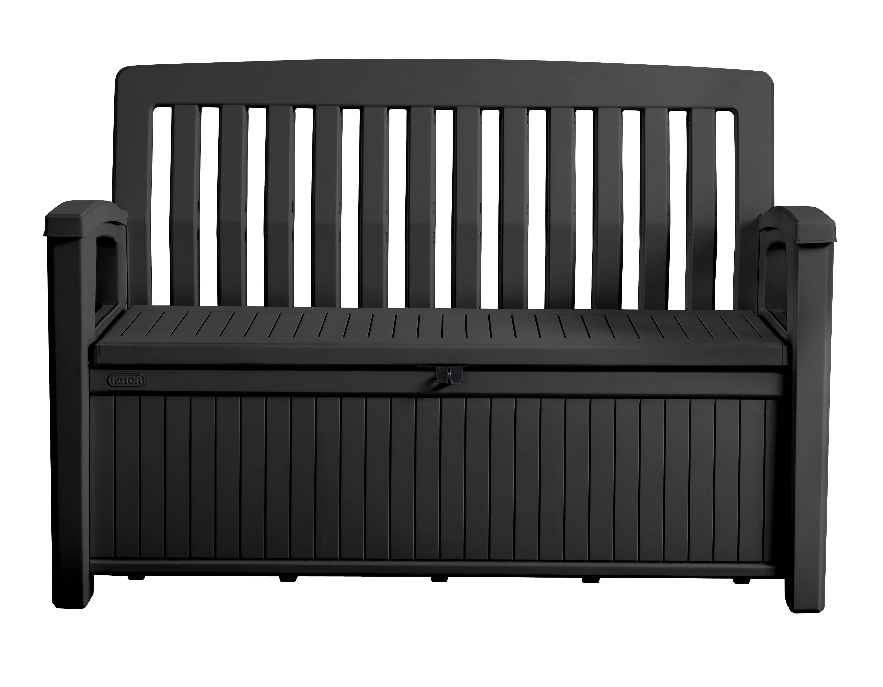 PRE ORDER: DEC. - Keter Patio 227L Storage Bench- Graphite