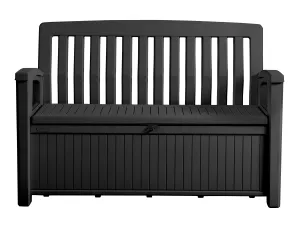 PRE ORDER: DEC. - Keter Patio 227L Storage Bench- Graphite