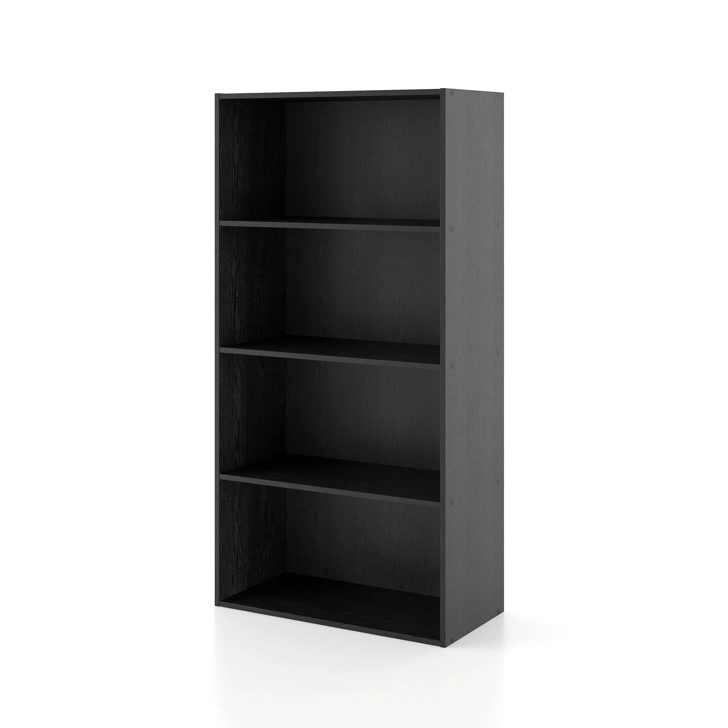 Quincy 46.85 in. Tall Stackable Engineered Wood 4-Shelf Modern Modular Bookcase