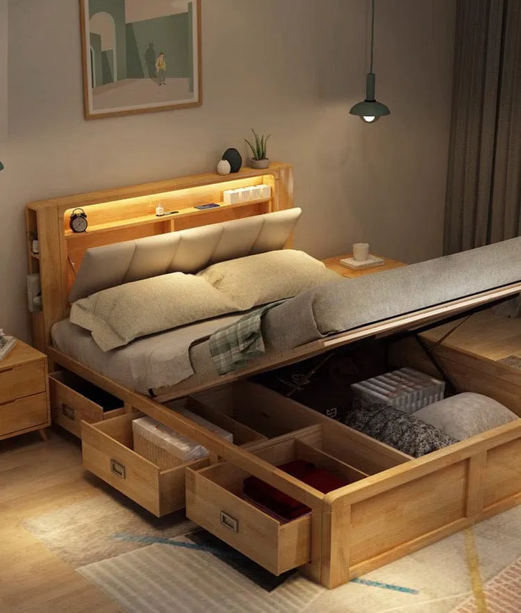 Renco Storage Wooden Bed Frame