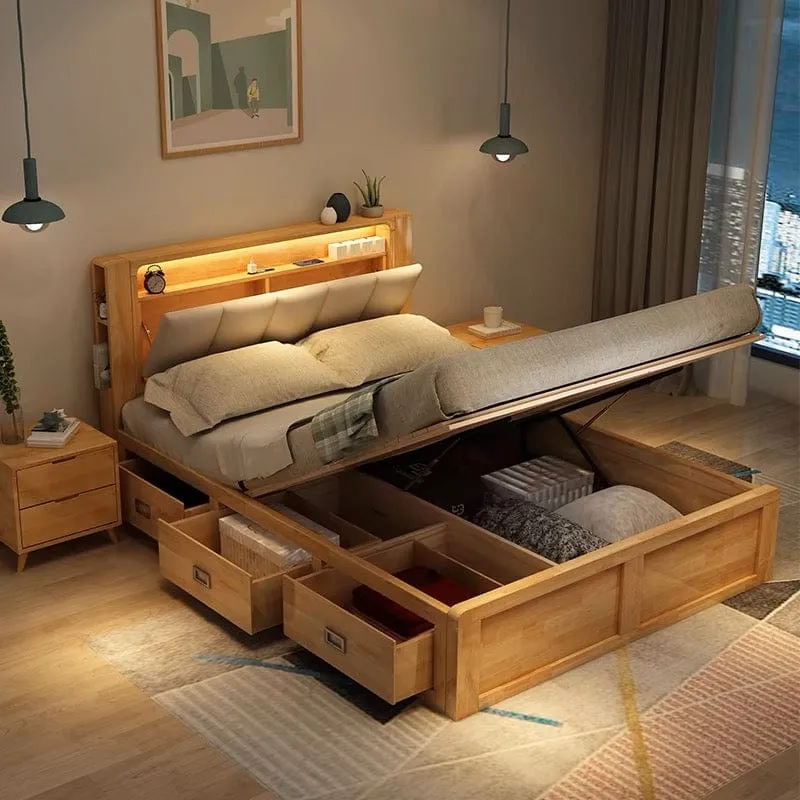 Renco Storage Wooden Bed Frame