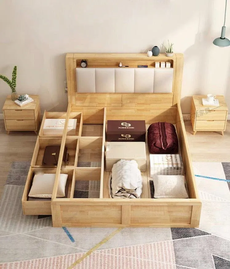 Renco Storage Wooden Bed Frame